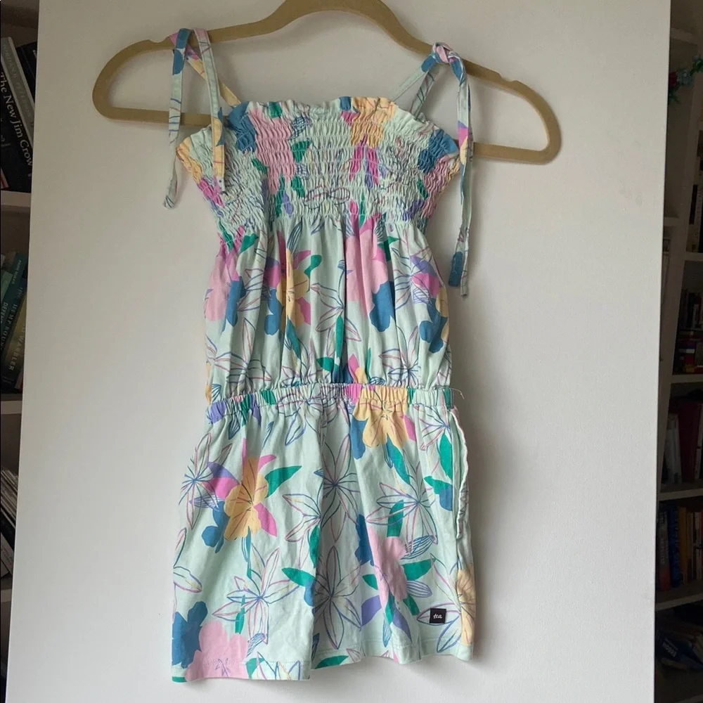 Tea Collection Smocked Floral Romper